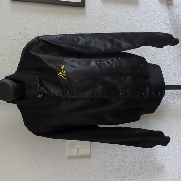 🍋✨Rare 1980s vintage satin Mtv bomber jacket size small - Picture 6 of 9